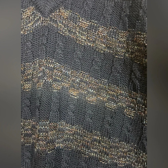 Vintage Eaton Cosby v neck pure wool knit  sweater Sz 44 - Picture 5 of 10